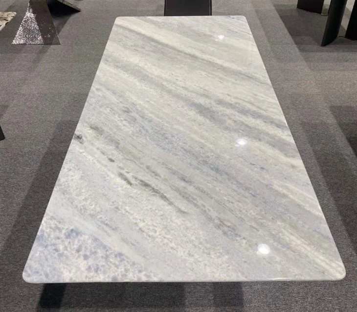 Crystal Blue Marble Table top