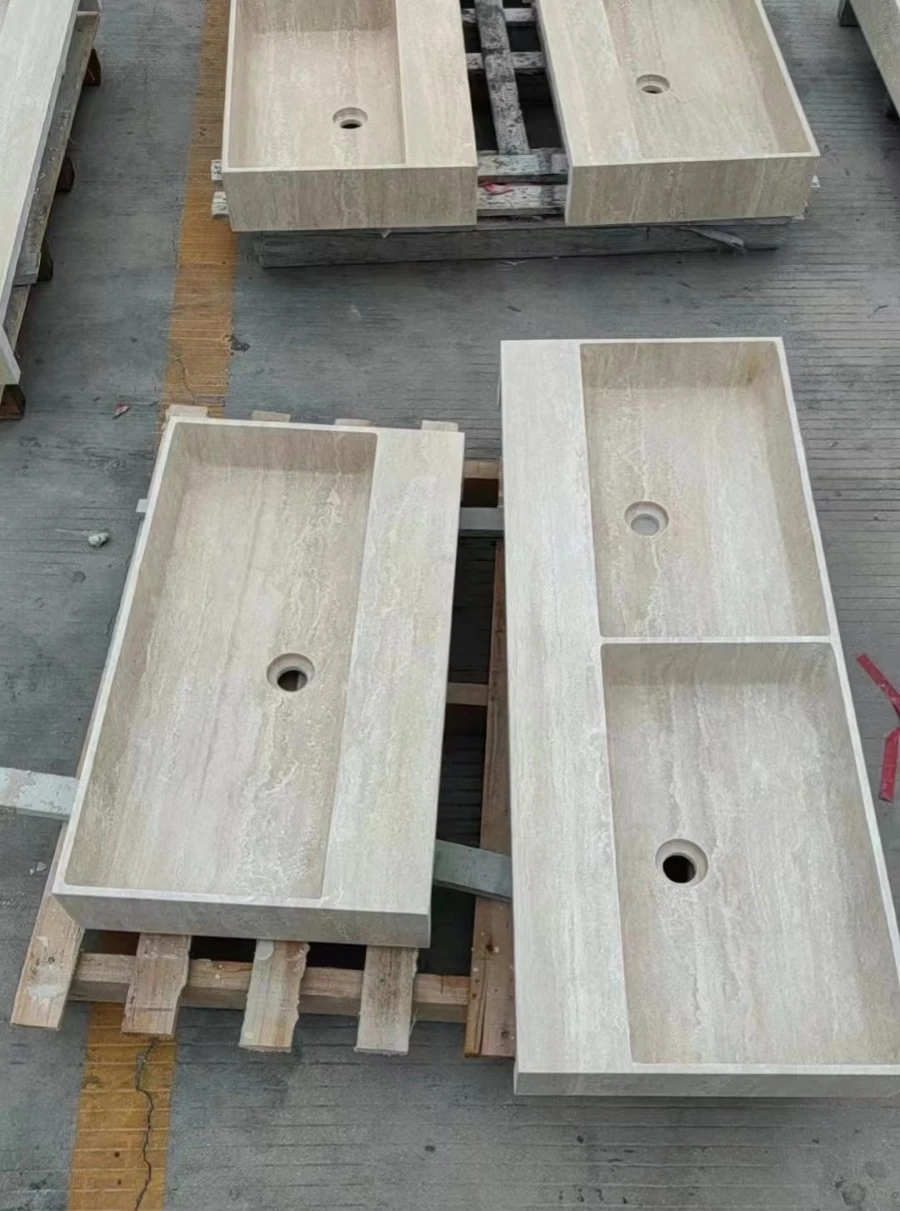 Beige Travertine Washbasin Beige Travertine Washbasin