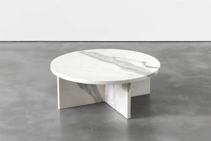 Volaks White Round Marble Table